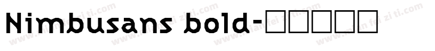 Nimbusans bold字体转换